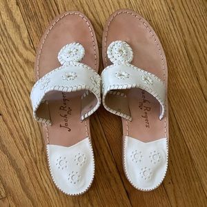 White Jack Rogers Sandals